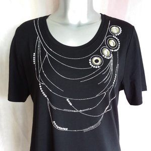 Baroni T-Shirt with Embellishments